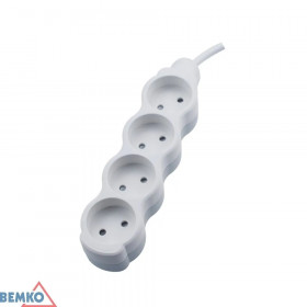 EXTENSION CORD 4X 2P 1.0MM X 3.0M