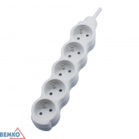 EXTENSION CORD 5X 2P+Z 1.0MM X 1.5M