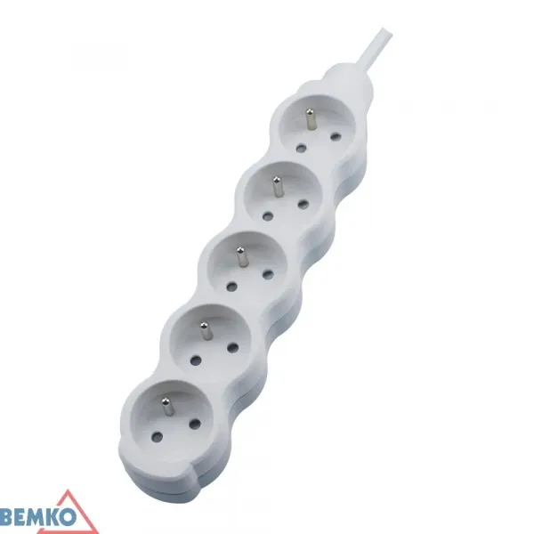 EXTENSION CORD 5X 2P+Z 1.0MM X 1.5M