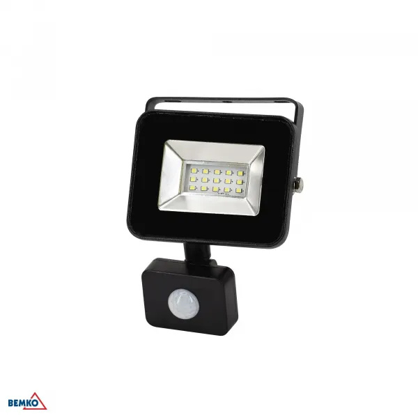 LED FLOODLIGHT SMD LOFOT 10W 4000K 850LM IP65 PIR BLACK