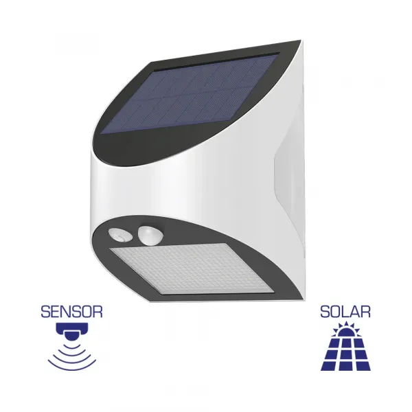 BRY-SOLARIS-W1-WHT-3W-6500K-IP54-SOLAR WALL LIGHT