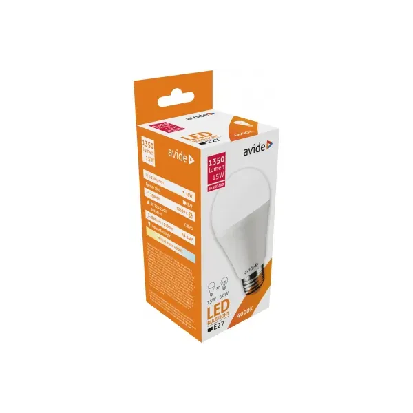 LED Globe Standard A60 15W E27 NW