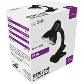 Basic Desk Lamp Clip Black Max 60W