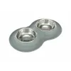 LED Ceiling Lamp Recessed Panel Round ALU 6W NW