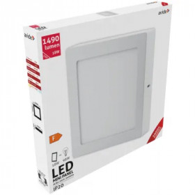 LED Ceiling Lamp Surface Mounted Square ALU 18W WW