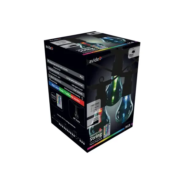 Outdoor String 5m Papaya RGB linkable - with remote