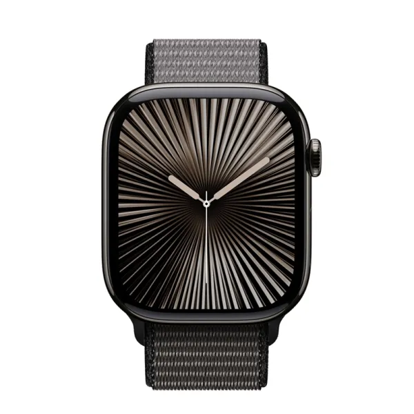 Crong Nylon - Sport Band for Apple Watch 44/45/46/49 mm (Night Grey)