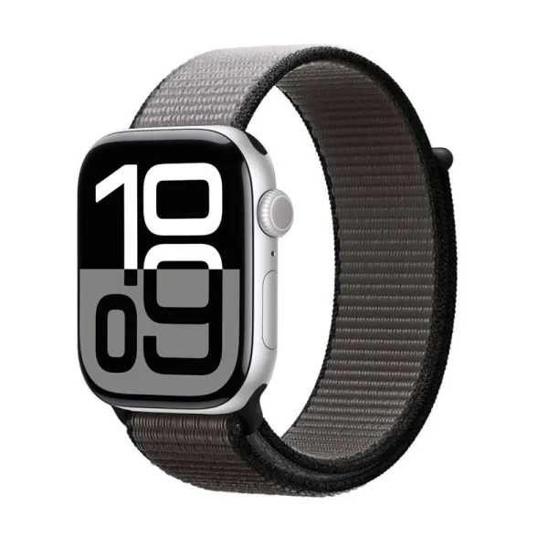 Crong Nylon - Sport Band for Apple Watch 44/45/46/49 mm (Night Grey)