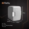 4L kelioninis šaldytuvas - baltas