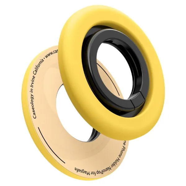 Spigen Nano Pop MagSafe Phone Ring - Finger holder with stand function (Mango Yellow)