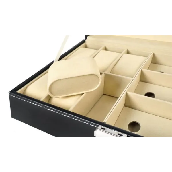 Watch and glasses organizer black