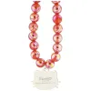 Hello Kitty Pearls Kitty Head - Phone Charm (Red)