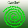 Luminous stones - set of 100 pieces green