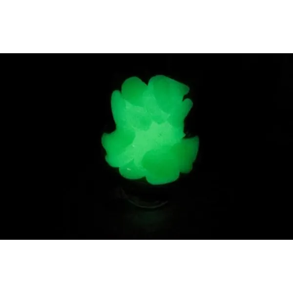 Luminous stones - set of 100 pieces green