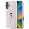 Karl Lagerfeld Silicone Karl & Choupette Ring MagSafe - Case iPhone 16 (pink)
