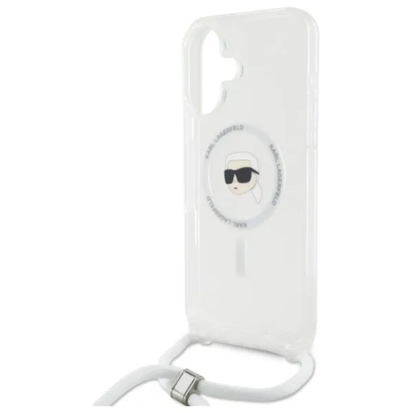 Karl Lagerfeld Crossbody IML Karl Head MagSafe - Case for iPhone 16 (transparent)