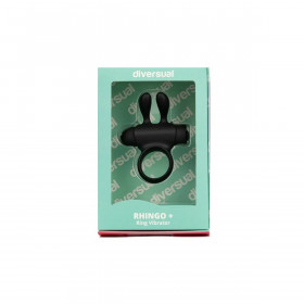 Jelly Rabbit Cock Ring Diversual Black