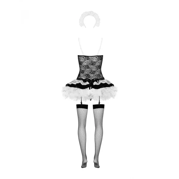 Housemaid Costume L/XL Obsessive Housemaid Black