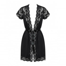 Robe Obsessive PEIGNOIR Black S/M