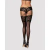 Stockings with Garter Obsessive Letica Black S/M
