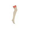 Stockings with Garter Obsessive 838-STO-3 Red S/M