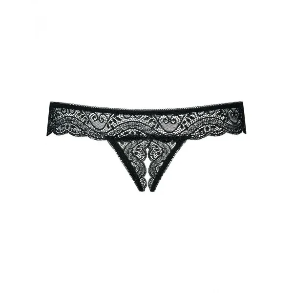 Thong Obsessive Miamor Black Lace L/XL