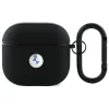 BMW Genuine Leather Silver Logo - Case for AirPods 4 (black)