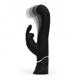 Double Rabbit Pleasures Vibe Happy Rabbit Black