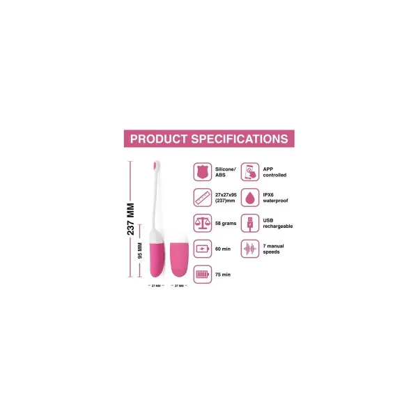 Egg Vibrator Magic Motion Pink