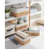 Basket set Confortime Brown Beige Bamboo 3 Pieces (8 Units)