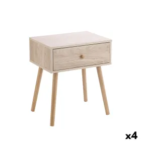 Ночной столик MobleKit Коричневый 40 x 30 x 47 cm Деревянный MDF (4 штук)
