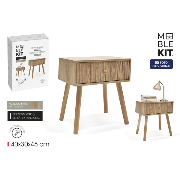Nightstand MobleKit Brown 40 x 30 x 45 cm (2 Units)