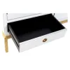 Spintelė DKD Home Decor Balta Auksinis Metalinis Tuopos 120 x 50 x 175 cm