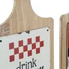 Skrybėlių stovas DKD Home Decor Punainen Puu Metalli (2 pcs) (21 x 5 x 45 cm)