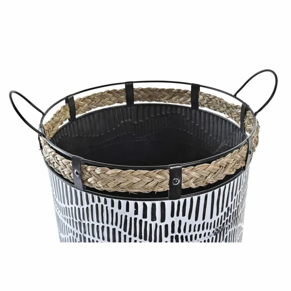 Grozs DKD Home Decor Balts Brūns Melns Virve Dzelzs 4 Kg (2 Daudzums)