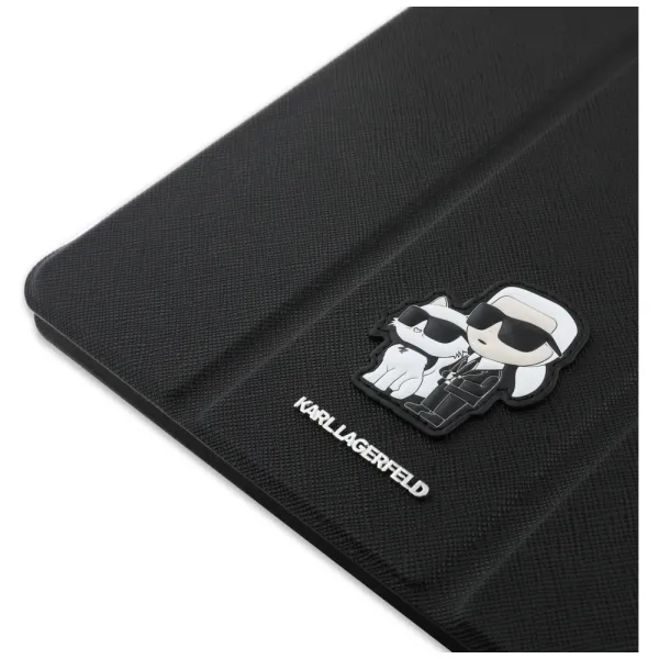 Karl Lagerfeld Book Cover Saffiano Magnetic Karl & Choupette - Case iPad Pro 11" M4 (2024) (black)
