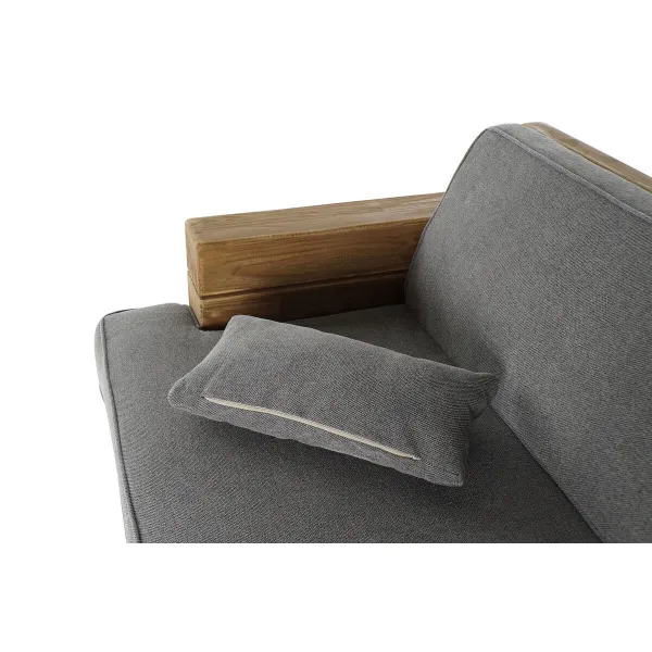 Sofa DKD Home Decor Pilka Natūralus Alpino 224 x 95 x 82 cm