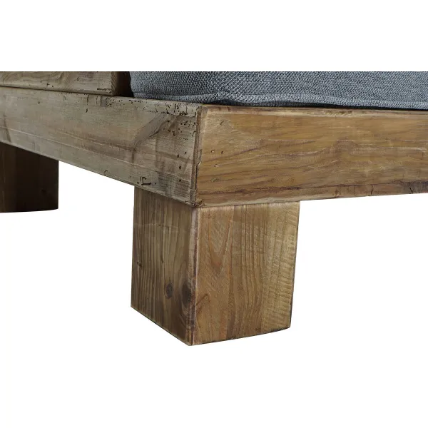 Dīvāns DKD Home Decor Pelēks Dabisks Alpino 224 x 95 x 82 cm