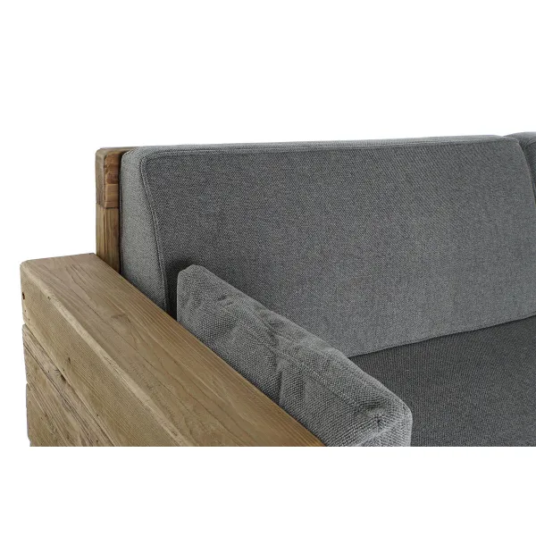 Sofa DKD Home Decor Pilka Natūralus Alpino 224 x 95 x 82 cm