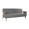 Sofabed DKD Home Decor Brown Grey Metal Urban 203 x 87 x 81 cm