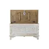 Kirstu DKD Home Decor 88 x 40 x 45 cm Valkoinen Messinki Mangopuu