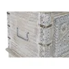 Kirstu DKD Home Decor 88 x 40 x 45 cm Valkoinen Messinki Mangopuu
