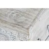 Kirstu DKD Home Decor 88 x 40 x 45 cm Valkoinen Messinki Mangopuu