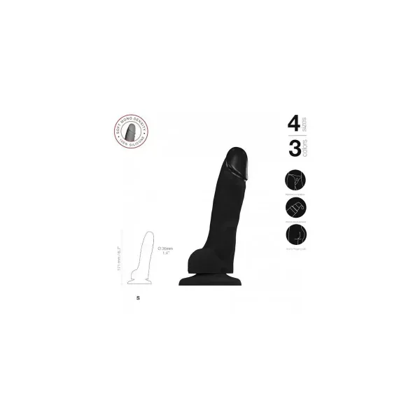 Dildo Strap-on-me Realistic Black S