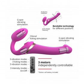Vibrator Strap-on-me 6017456 Pink XL M