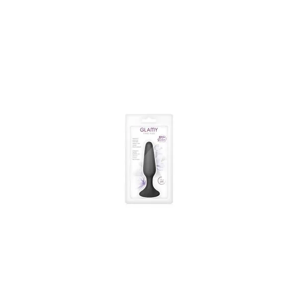 Anal plug Glamy Black Silicone