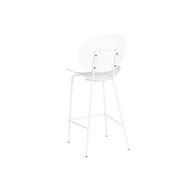 taburete DKD Home Decor Melns Metāls Balts polipropilēns (52,5 x 49 x 104 cm)