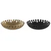 Puošmena DKD Home Decor Juoda Auksinis Aliuminis 32 x 32 x 9 cm (2 vnt.)