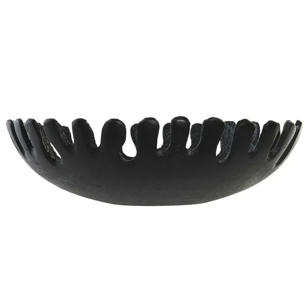 Galda rotājums DKD Home Decor Melns Bronza Alumīnijs 32 x 32 x 9 cm (2 gb.)