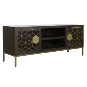 ТВ шкаф DKD Home Decor 140 x 40 x 55 cm Чёрный Металл древесина акации